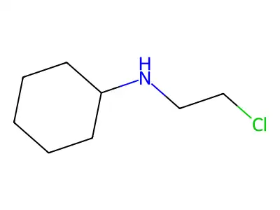 N-(2-chloroethyl)cyclohexanamine structure