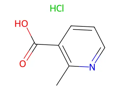 2-Methylnicotinic acid hydrochloride structure