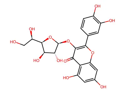 異槲皮素 structure
