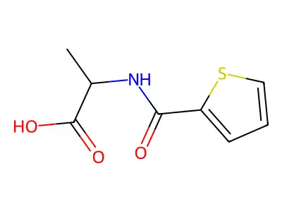 2-[(Thiophen-2-yl)formamido]propanoic acid structure