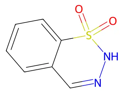 2H-1,2,3-benzothiadiazine-1,1-dione structure