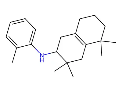 3,3,5,5-tetramethyl-N-(2-methylphenyl)-1,2,4,6,7,8-hexahydronaphthalen-2-amine structure