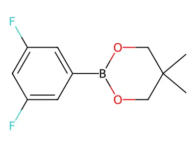 2-(3,5-Difluorophenyl)-5,5-dimethyl-1,3,2-dioxaborinane structure
