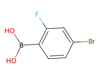 4-Bromo-2-fluorobenzeneboronic acid structure
