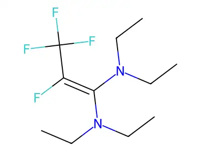 N~1~,N~1~,N'~1~,N'~1~-Tetraethyl-2,3,3,3-tetrafluoroprop-1-ene-1,1-diamine structure