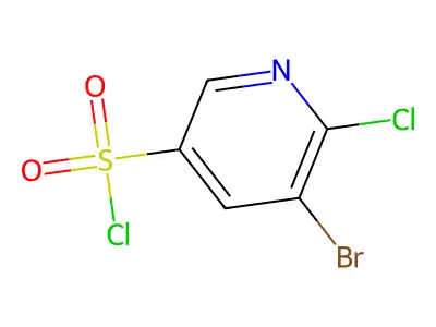 5-Bromo-6-chloropyridine-3-sulfonyl chloride structure