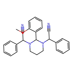 2-[3-[cyano(phenyl)methyl]-2-(2-methoxyphenyl)-1,3-diazinan- structure