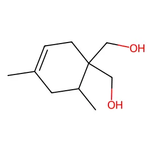 [1-(Hydroxymethyl)-4,6-dimethylcyclohex-3-en-1-yl]methanol structure