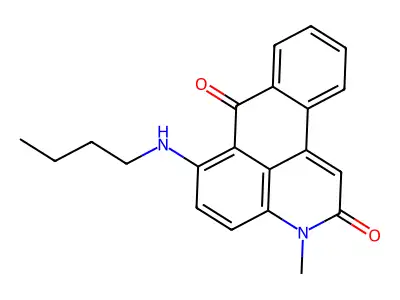 6-(butylamino)-3-methyl-3H-naphtho[1,2,3-de]quinoline-2,7-dione structure