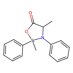 2,4-Dimethyl-2,3-diphenyl-1,3,2-oxazasilolidin-5-one structure