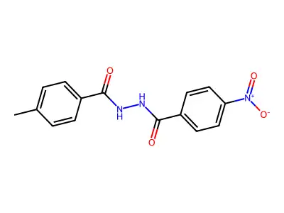 4-methyl-N'-(4-nitrobenzoyl)benzohydrazide structure