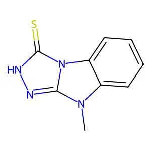 7-Methyl-2,4,5,7-tetraazatricyclo[6.4.0.0,2,6]dodeca-1(12),3,5,8,10-pentaene-3-thiol structure