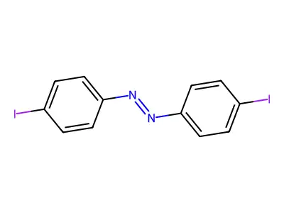 Diazene, bis(4-iodophenyl)- structure