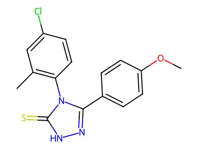 4-(4-Chloro-2-methylphenyl)-5-(4-methoxyphenyl)-4H-1,2,4-triazole-3-thiol structure