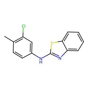N-(3-chloro-4-methylphenyl)-1,3-benzothiazol-2-amine structure