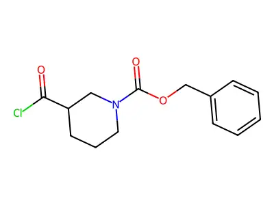 Benzyl 4-(chlorocarbonyl)piperidine-1-carboxylate structure