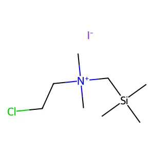 Ammonium, (2-chloroethyl)dimethyl(trimethylsilylmethyl)-, iodide structure