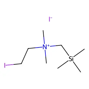 Ammonium, dimethyl(2-iodoethyl)(trimethylsilylmethyl)-, iodide structure