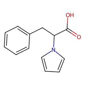 (2R)-3-phenyl-2-(1H-pyrrol-1-yl)propanoic acid structure