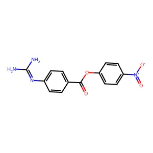 4-Nitrophenyl 4-((aminoiminomethyl)amino)benzoate structure