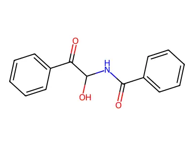 N-(1-Hydroxy-2-oxo-2-phenyl-ethyl)-benzamide structure