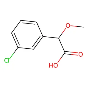 2-(3-Chlorophenyl)-2-methoxyacetic acid structure