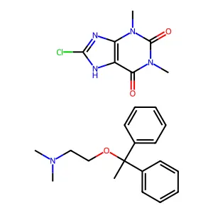 Moxastine theoclate structure