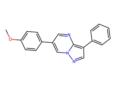 6-(4-Methoxy-phenyl)-3-phenyl-pyrazolo[1,5-a]pyrimidine structure