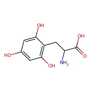 2-氨基-3-(2,4,6-三羟基苯基)丙酸 structure