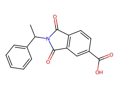1,3-Dioxo-2-(1-phenylethyl)isoindoline-5-carboxylic acid structure