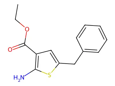Ethyl 2-amino-5-benzylthiophene-3-carboxylate structure