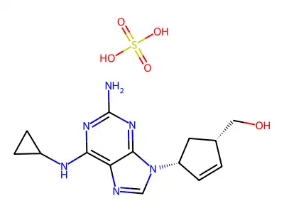 硫酸阿巴卡韦 structure