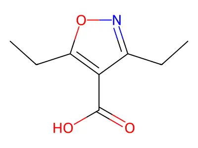 3,5-Diethyl-isoxazole-4-carboxylic acid structure