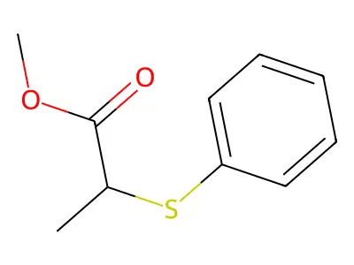 Methyl 2-(phenylthio)propanoate structure