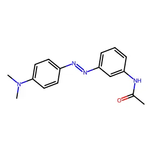 3-((p-Dimethylaminophenyl)azo)acetanilide structure
