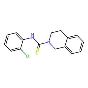N-(2-chlorophenyl)-3,4-dihydroisoquinoline-2(1H)-carbothioamide structure