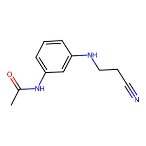 N-[3-[(2-氰乙基)氨基]苯基]乙酰胺 structure