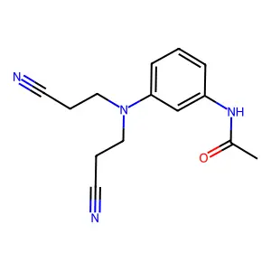 N-[3-[双(2-氰乙基)氨基]苯基]乙酰胺 structure