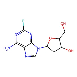 2'-Deoxy-2-fluoroadenosine structure