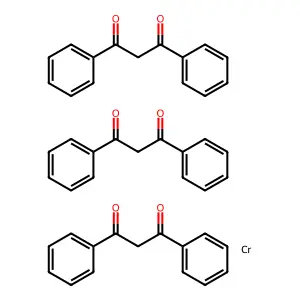 Chromium,3-diphenyl-1,3-propanedionato)- structure