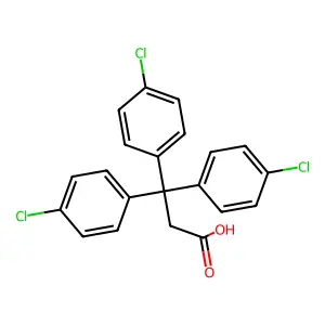 3,3,3-Tris(4-chlorophenyl)propanoic acid structure