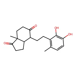 3,4-Dihydroxy-9,10-secoandrosta-1(10),2,4-triene-9,17-dione structure
