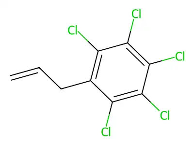 1-Allyl-2,3,4,5,6-pentachlorobenzene structure