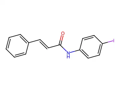 N-(4-碘苯基)-3-苯基丙烯酰胺 structure