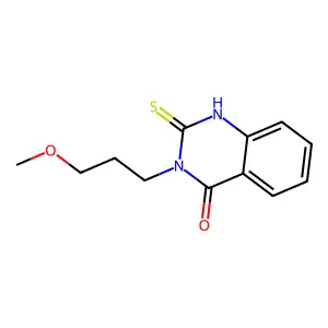 2-mercapto-3-(3-methoxypropyl)quinazolin-4(3H)-one structure