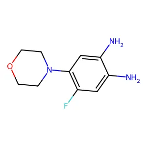 4-Fluoro-5-morpholin-4-ylbenzene-1,2-diamine structure
