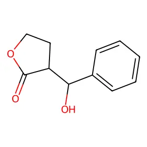 3-[Hydroxy(phenyl)methyl]oxolan-2-one structure