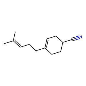 3-Cyclohexene-1-carbonitrile, 4-(4-methyl-3-penten-1-yl)- structure
