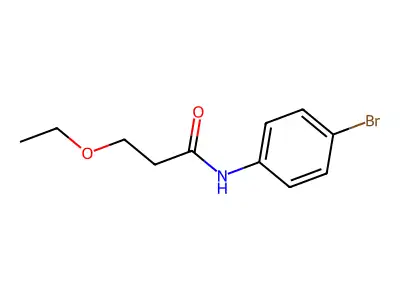 N-(4-bromophenyl)-3-ethoxypropanamide structure
