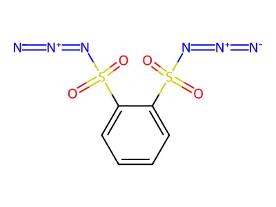 Benzene-1,2-disulfonyl diazide structure